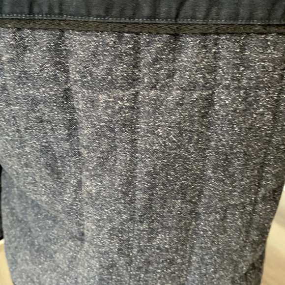 J.Crew Quilted Fencing Jacket size 6 petite navy blue herringbone pattern - Picture 8 of 16